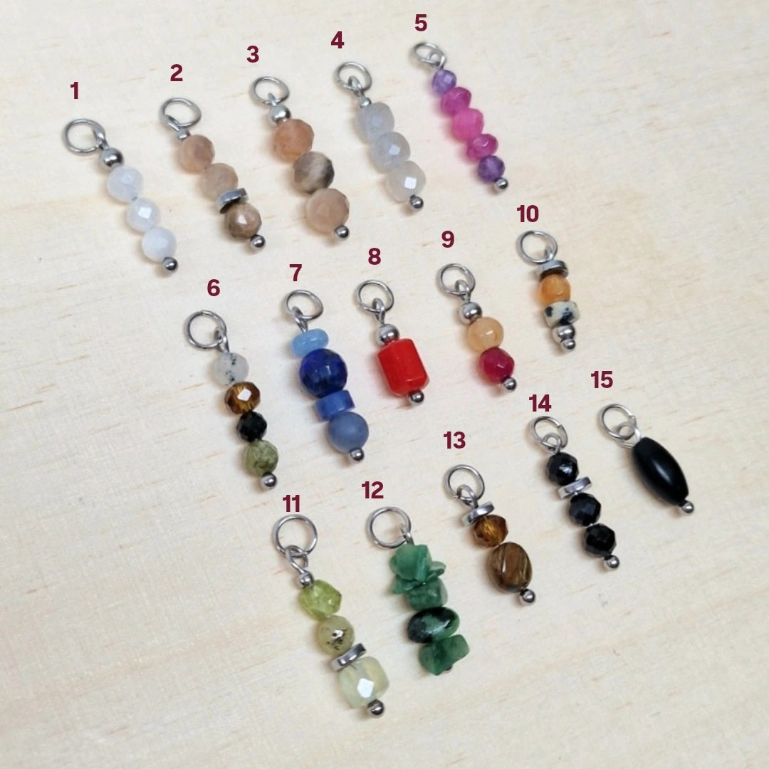 Mix &amp; Match Steinchen Charms Silber