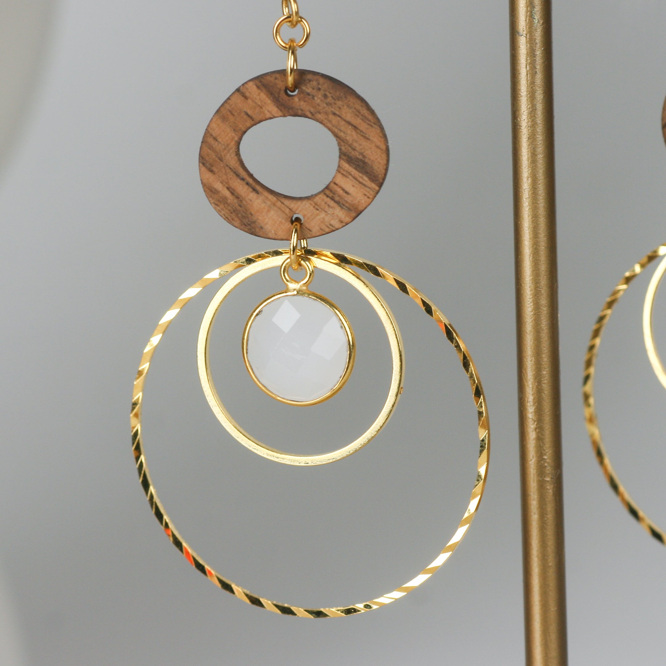 Earrings &quot;Harmonia gold&quot;