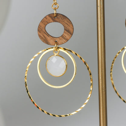 Earrings &quot;Harmonia gold&quot;